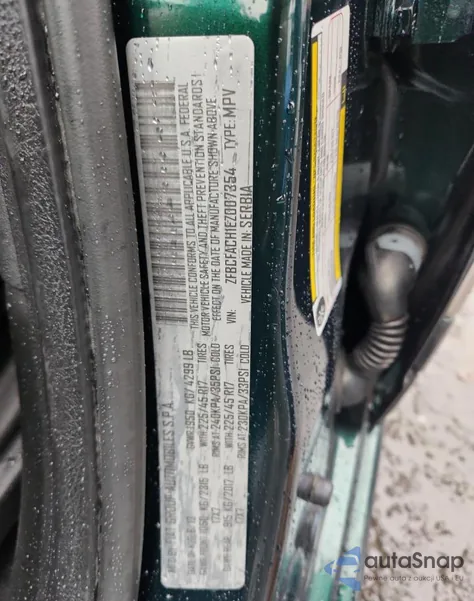 2014 Fiat 500L Lounge from USA, damaged, VIN ZFBCFACH1EZ007354